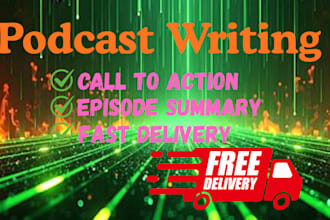 write your detailed SEO podcast show notes