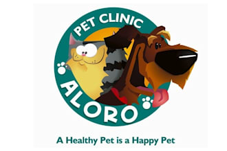 design aesthetics vibrant pet clinic logo
