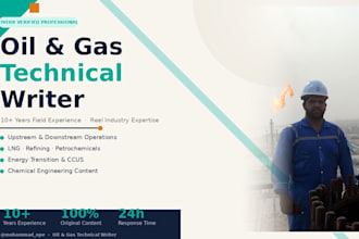 write expert oil and gas technical articles and energy industry content