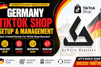 setup germany tiktok shop, tiktok dropshipping, and tiktok shop ads