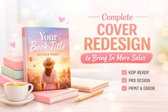 redesign your book cover into a professional, high converting KDP ready design