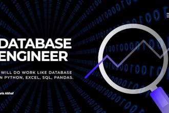 do something really good at python, microsoft excel, database