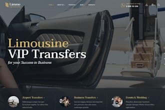 design squarespace car rental agency website chauffeur website minibus taxi site