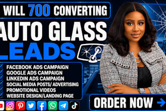 generate 700 high quality auto repairs leads car repairs google ads meta ads