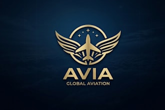 design a creative aviation logo for your brand identity