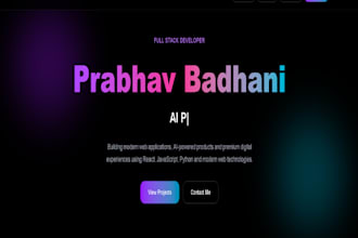 build a professional portfolio website for developers and students