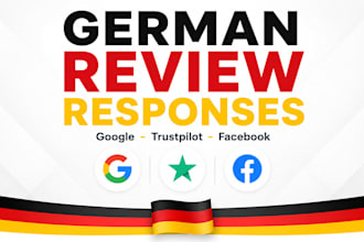 write professional german review responses