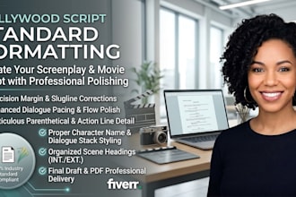 format, edit, and critique your movie script or screenplay