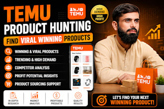 find profitable and trending temu products for your store