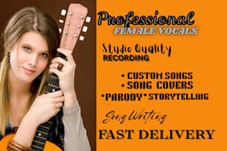 female pop singer custom cover song edm female vocalist metal rock parody song