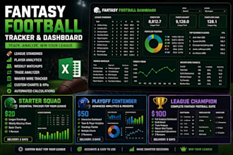 create a fantasy football excel tracker
