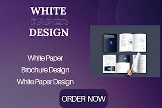 design professional white paper and crypto white paper