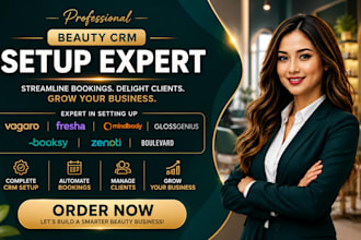 setup beauty CRM vagaro fresha mindbody glossgenius booksy zenoti boulevard CRM