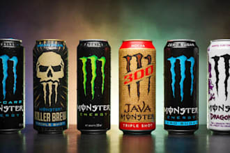 design for you best a beer label, can label, energy drink label design