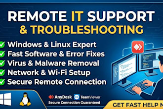provide remote IT support and technical troubleshooting