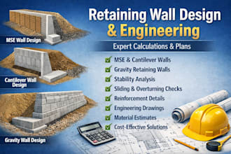 do retaining wall design, mse wall design calculations florida, texas, georgia