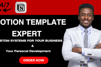create notion templates, CRM dashboards, and automation workflow