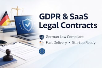 draft german saas agreements, gdpr dpa and data processing contracts