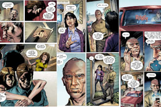 be your comic book artist for custom comic pages,story illustration, comic art