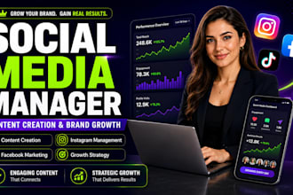 be your social media manager and create engaging content