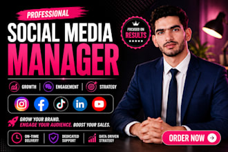 be your professional social media manager and content creator