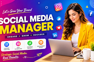 be your social media manager and create engaging content