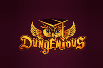 make fantastic logo for our fantasy role playing quiz game