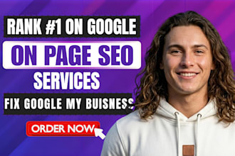 do onpage seo, fix google my business, website audit for shopify, wordpress, wix