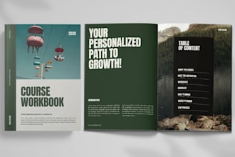 design interactive workbook, worksheet, and ebook design for your business