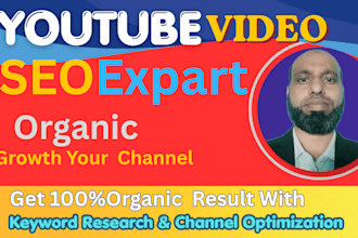 do the youtube channel setup and video SEO optimization