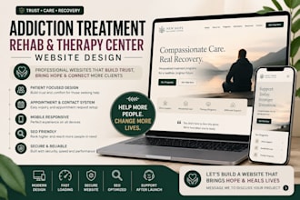 build addiction treatment rehab therapy center website