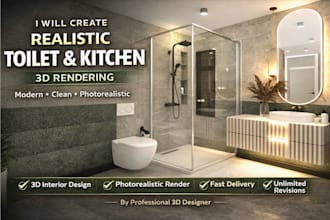 design modern bathroom interior, realistic 3d rendering , remodel your bathroom
