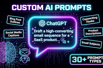 write custom chatgpt and ai prompts for any use case