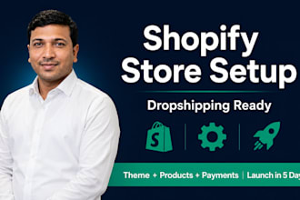 do professional shopify store setup and design