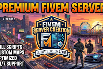 create custom optimized fivem server qbcore or qbox