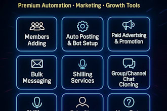 grow your telegram members, auto posting bot, bulk messaging and automation tool