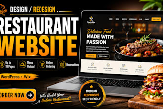 build a wix restaurant website with online odering