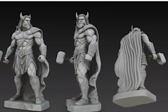 sculpt 3d demon bust 3d creature sculptingc 3d fantasy warrior 3d statue design