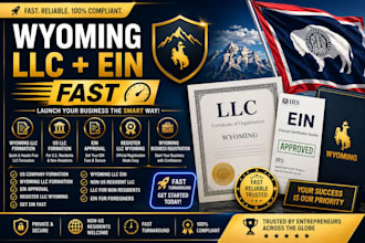 register US llc in wyoming and get ein approved fast