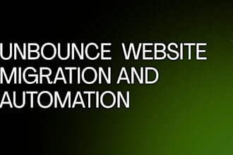 create unbounce sales page, website authentication, email sequence