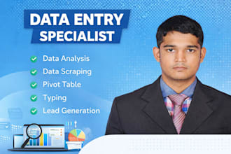 do data entry and web research