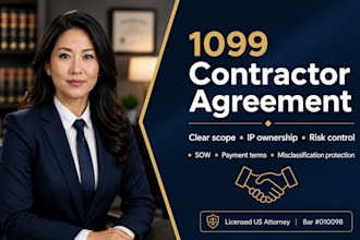 draft a watertight independent contractor agreement and 1099 contract