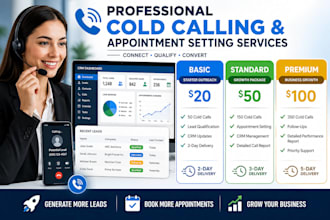 do cold calling, lead generation, and appointment setting