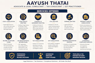 provide professional legal and tax assistance