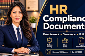 prepare HR compliant work agreements and remote employment policies