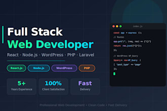 build a full stack web application or wordpress website for your business