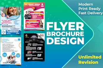 do professional business flyer, professional and unique brochure