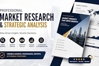 create deep market research and strategic analysis reports
