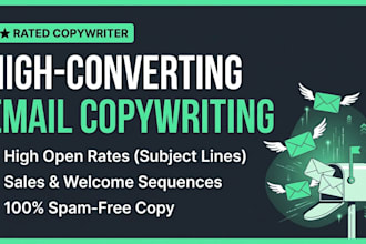 write high converting email copy for email marketing sequences