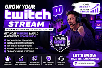 do organic twitch marketing,channel promotion and real audience engagement